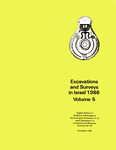 Excavations and Surveys in Israel 5 by Israel Antiquities Authority