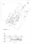 Plan and section.
