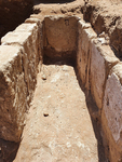  The cist tomb after its excavation, looking southeast.
