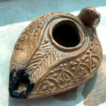 Intact oil lamp dating to the Early Islamic period.