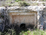 The façade of Burial Cave 24, looking south.